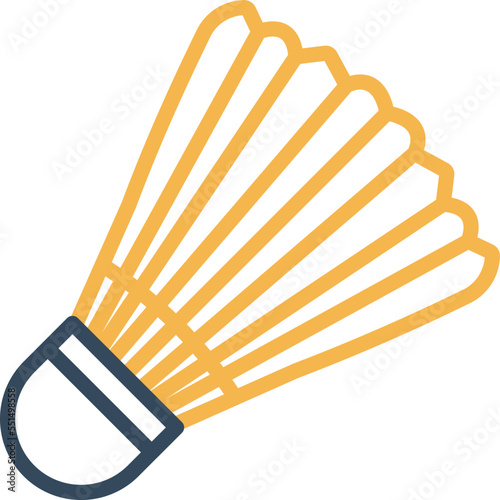 Shuttlecock Vector Icon
