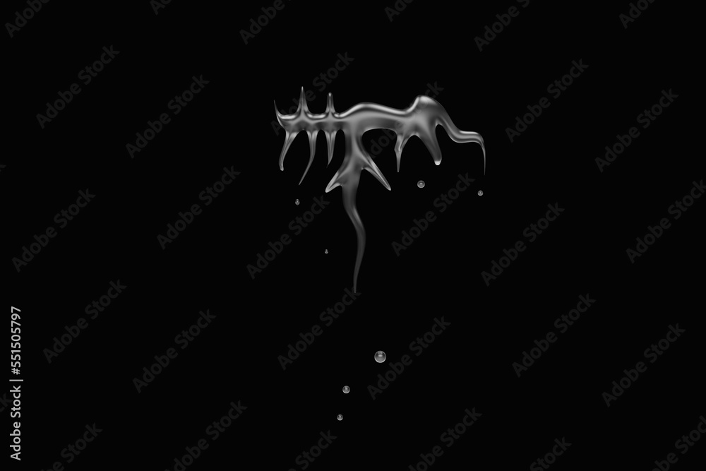 Fototapeta premium Water drops on a white background