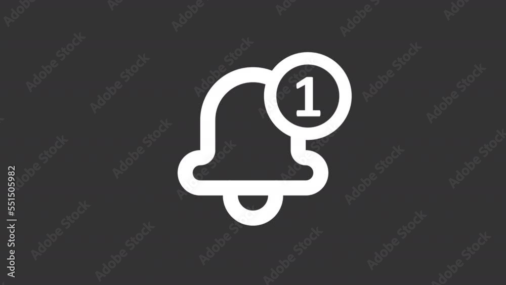 Animated message white line ui icon. Notification. Seamless loop HD video with alpha channel on transparent background. Isolated user interface symbol motion graphic design for night mode Animated message white line ui icon. Notification. Seamless loop HD video with alpha channel on transparent background. Isolated user interface symbol motion graphic design for night mode