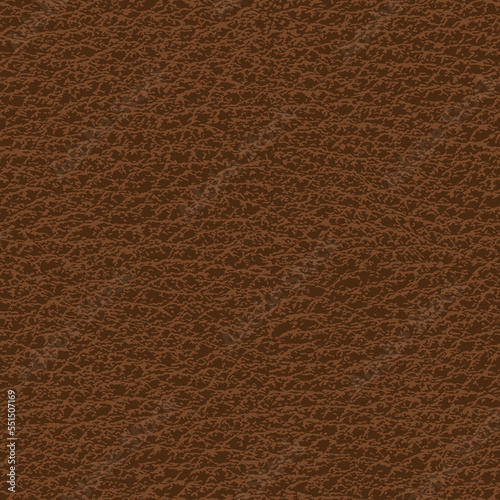 Seamless leather texture - eps10. Natural realistic vector background. Brown leather surface illustration