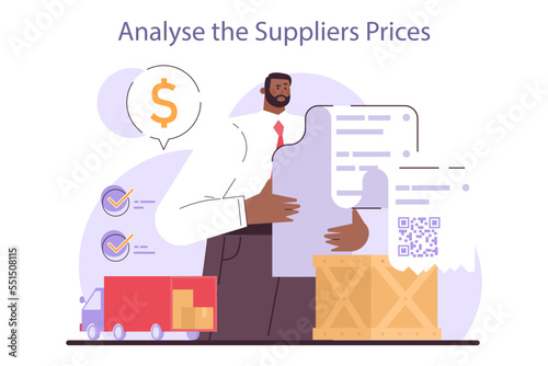 Analyse the suppliers prices. Optimization of manufacturing process