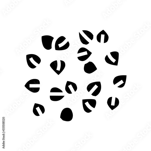 buckwheat grain healthy glyph icon vector. buckwheat grain healthy sign. isolated symbol illustration