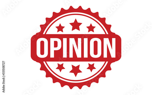 Opinion Rubber Stamp Seal Vector