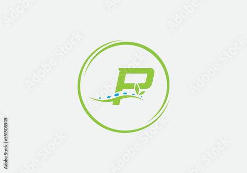 Physical massage therapy and nature spa healthcare logo design with the letters