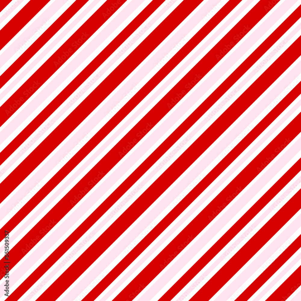 Naklejka premium Beautiful background with red stripes on a pink background with space for copy. A print background with space for a copy. pattern, paper, design, packaging, Christmas. Holiday background with