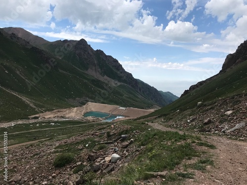 Mynzhylky Dam in Small Almaty gorge, Northern Tianshan photo