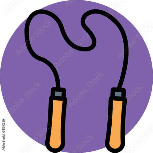 Jumping rope Vector Icon

