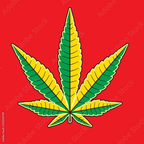 Jamaica leaf icon