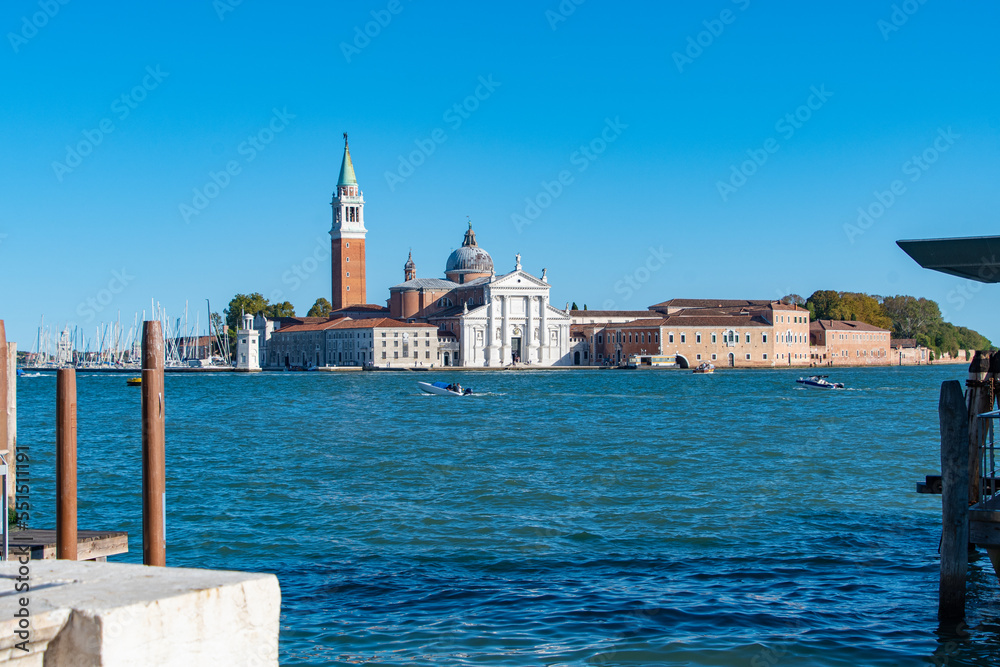 Fototapeta premium San Giorgio Maggiore-Kirche auf der Insel San Giorgio Maggiore in Venedig