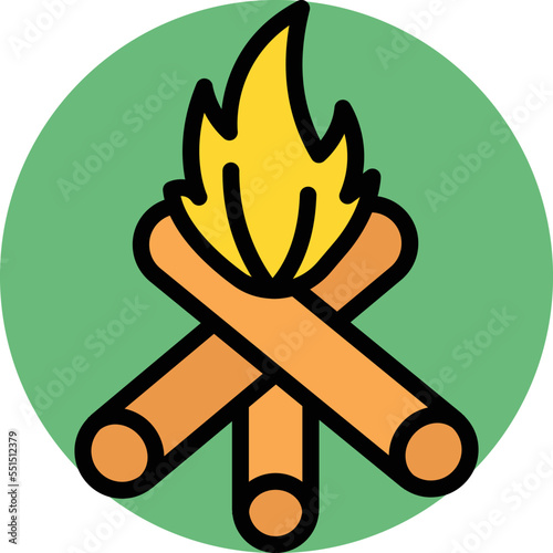 Flame Vector Icon
