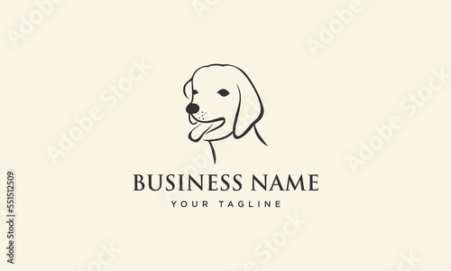 Fototapeta Naklejka Na Ścianę i Meble -  hand drawn dog head logo
