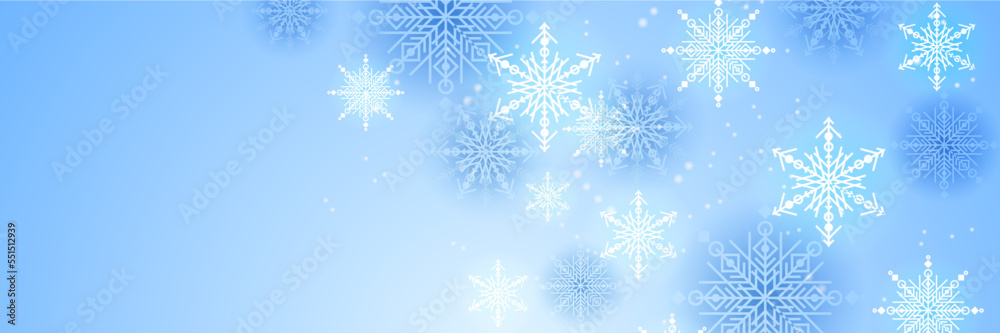Abstract Christmas banner with snowflake border decoration. Christmas background for poster, greeting card, wide banner, wallpaper, decor, header, landing page Abstract Christmas banner with snowflake border decoration. Christmas background for poster, greeting card, wide banner, wallpaper, decor, header, landing page