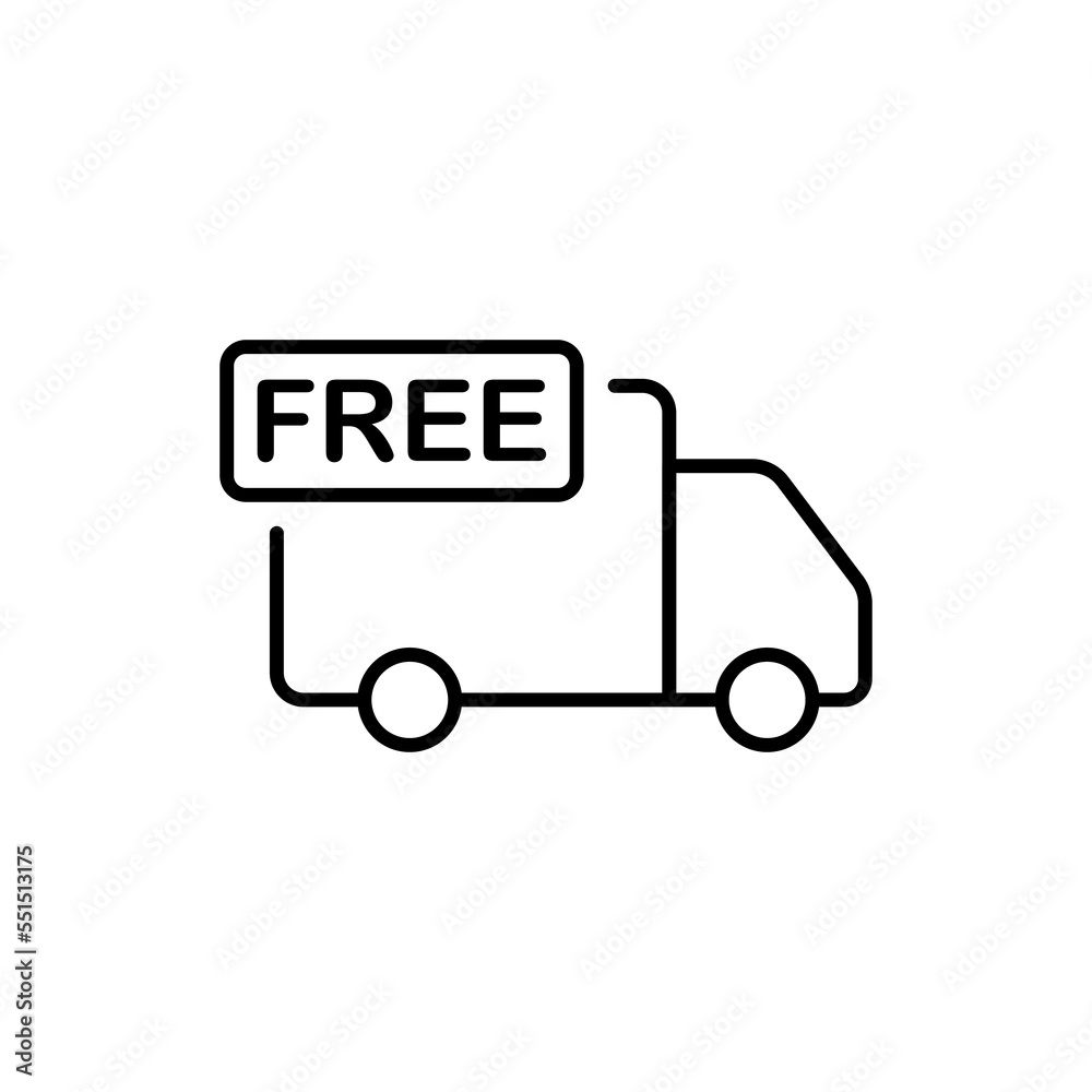 Delivery line icon. Security, product, sale, purchase, terms, dates, alerts, free, world, edits, transportation, storage, quality, car. The concept of cargo transportation. Vector black line icon Delivery line icon. Security, product, sale, purchase, terms, dates, alerts, free, world, edits, transportation, storage, quality, car. The concept of cargo transportation. Vector black line icon