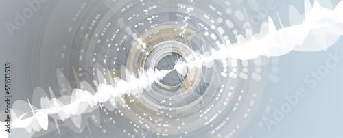 Neural network concept. Connected cells with links. High technology process. Abstract background