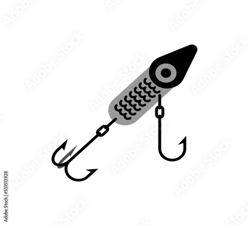 Spinner fishing tackle. Vector illustration. Accessory for fishing