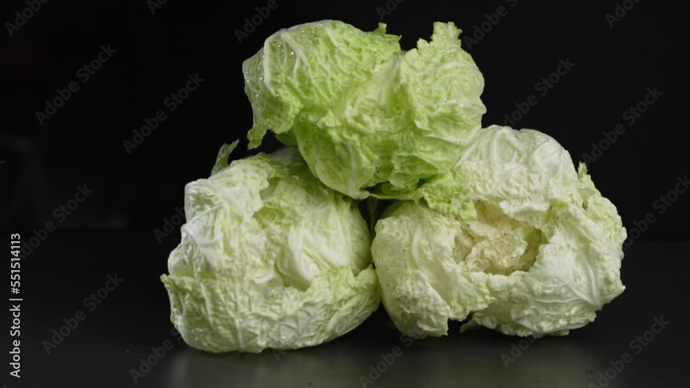 A head of green Beijing cabbage. Green vegetable A head of green Beijing cabbage. Green vegetable
