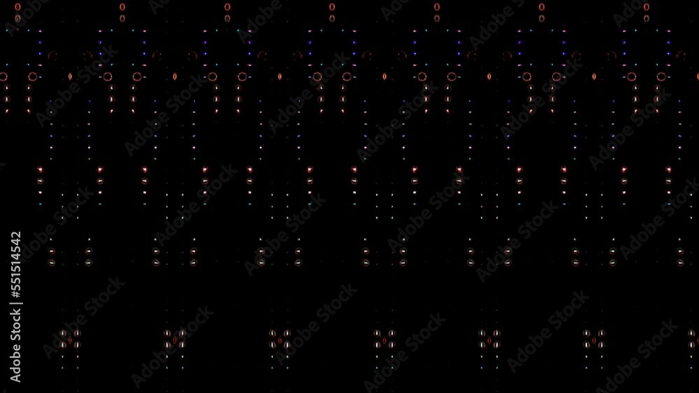3D Abstract shining bright lines set wave dots , colorful, black background 3D Abstract shining bright lines set wave dots , colorful, black background