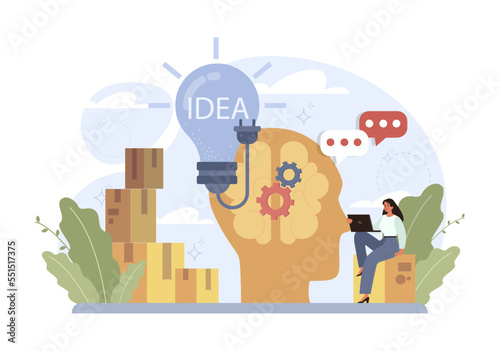 Original ideas concept. Creative innovations or solutions generation. © inspiring.team