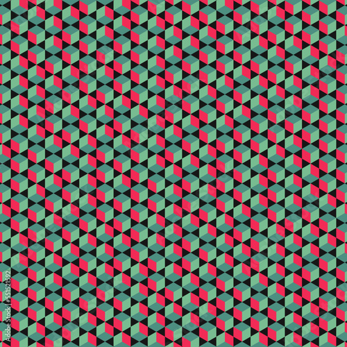  Hexagonal Maze pattern abstract illustration