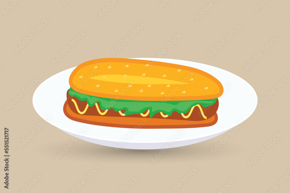 Hot dog Vector illustration Design Hot dog Vector illustration Design