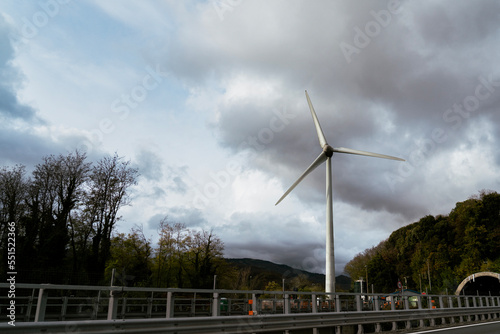 wind turbine in the wind © Davide