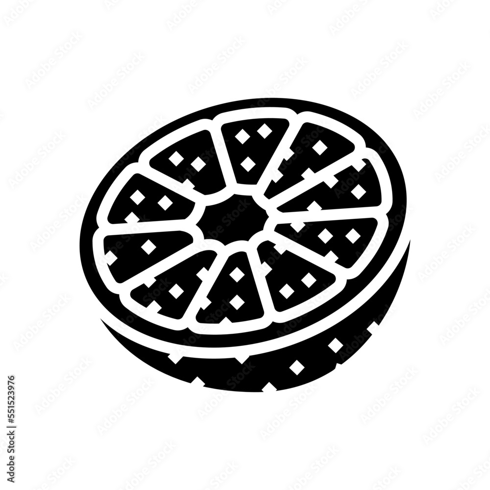 tangerine orangecut glyph icon vector. tangerine orangecut sign. isolated symbol illustration tangerine orangecut glyph icon vector. tangerine orangecut sign. isolated symbol illustration