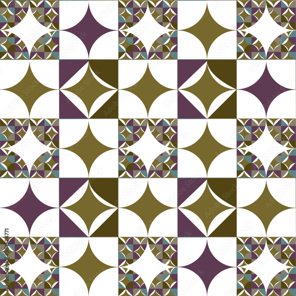 Fototapeta premium Geometric Seamless Pattern Rhombus Square Modern Design