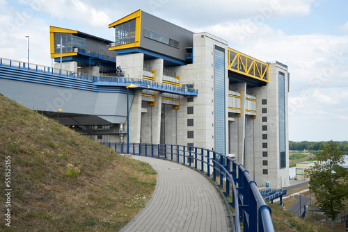 Das neue Schiffshebewerk Niederfinow in Brandenburg, Deutschland  