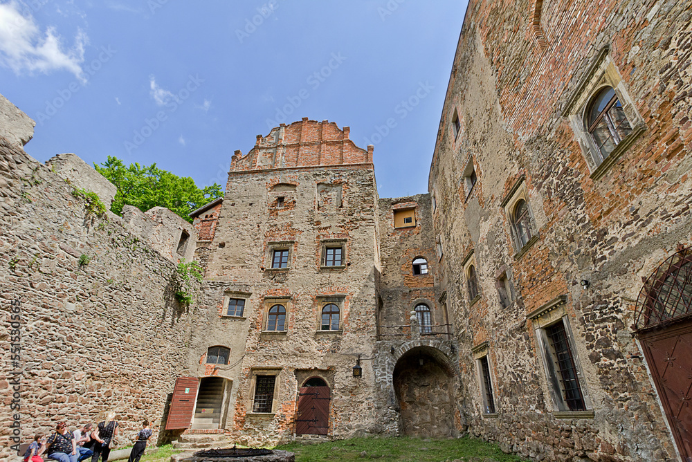  ancient Grodno Castle in Walbrzych, Poland