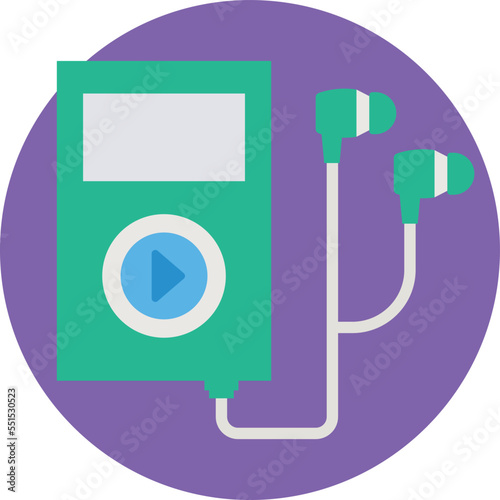 Audio Music Device Vector Icon
