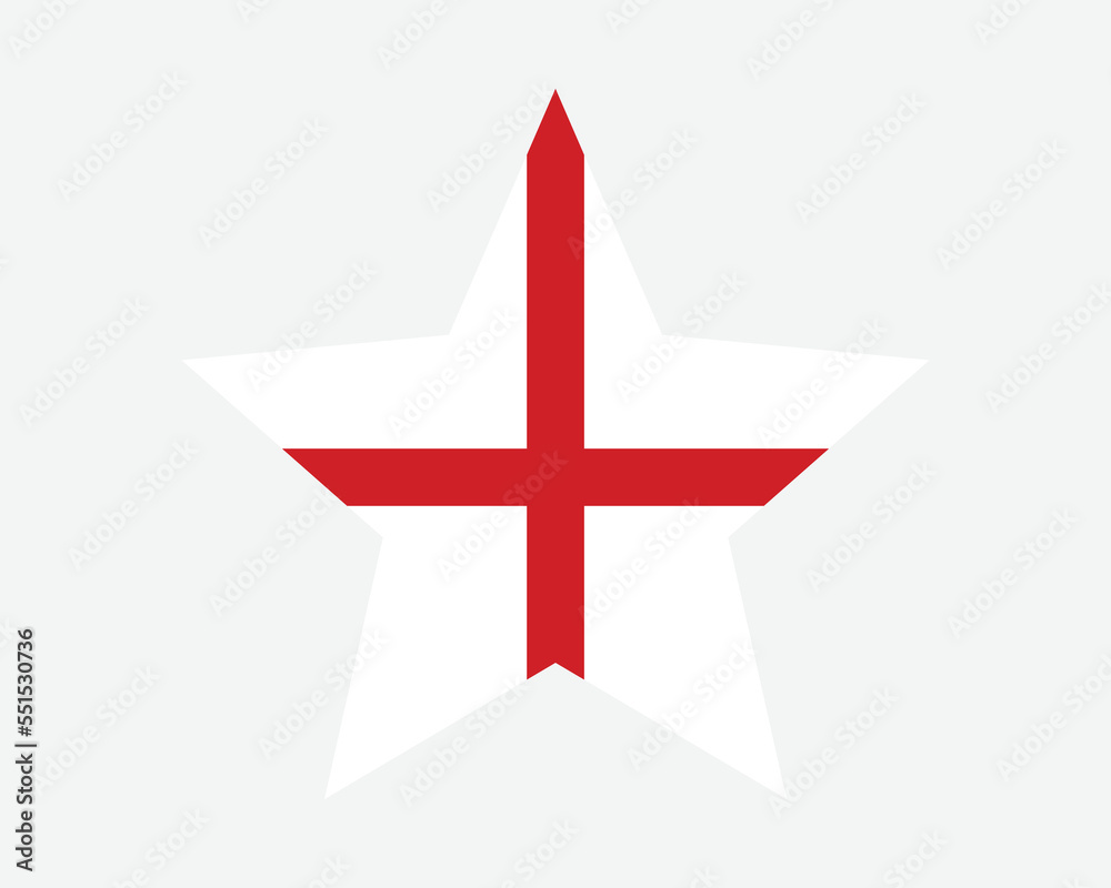 England Star Flag. English Star Shape Flag. Flag of England Country National Banner Cross Icon Symbol Vector Flat Artwork Graphic Illustration England Star Flag. English Star Shape Flag. Flag of England Country National Banner Cross Icon Symbol Vector Flat Artwork Graphic Illustration