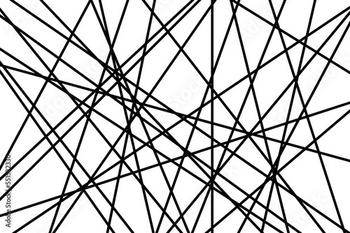 Random chaotic lines abstract geometric pattern