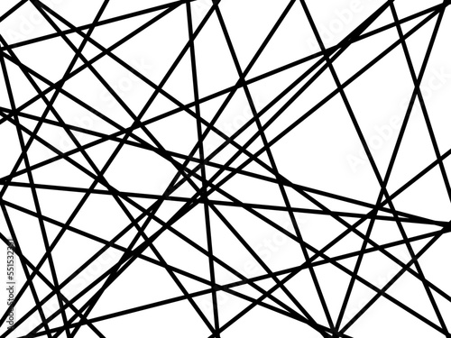 Random chaotic lines abstract geometric pattern texture. Modern, contemporary art-like illustration. Vector illustration