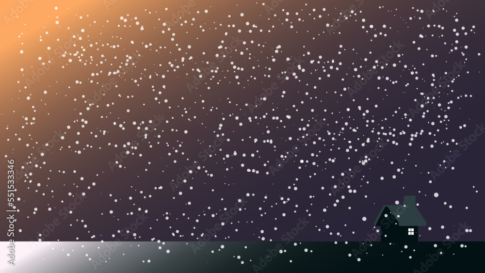 christmas background with snowflakes 