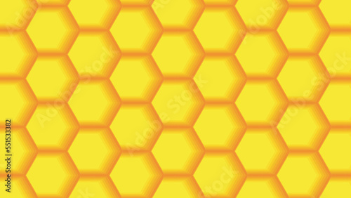 abstract wallpaper of yellow orange colored hexagon pattern