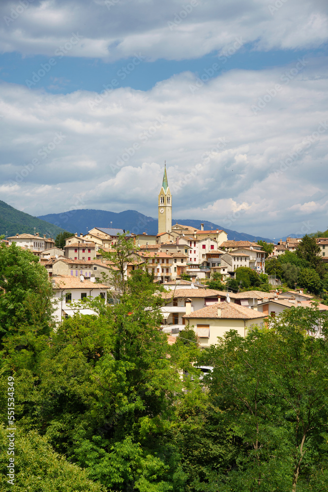 Fototapeta premium View of Miane, town in Treviso province