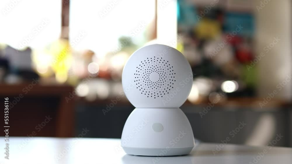 Home cctv video IP security camera. Security camera high tech smart gadget internet of thing smart home security technology 