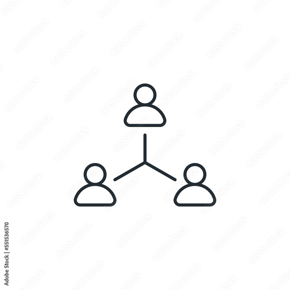 Teamwork business icon line simple minimalist vector drawing for website social or presentation Teamwork business icon line simple minimalist vector drawing for website social or presentation