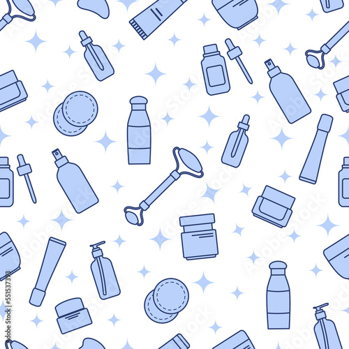 Pattern Beauty Routine Face Skin Care Cosmetics
