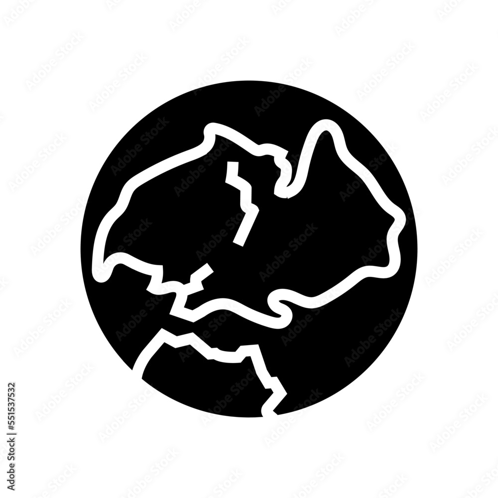 laurasia earth continent map glyph icon vector. laurasia earth continent map sign. isolated symbol illustration laurasia earth continent map glyph icon vector. laurasia earth continent map sign. isolated symbol illustration