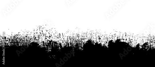 Black brush stroke background. Black ink splash on backdrop. Brush background for wallpaper  paint splatter template  dirt banner  watercolor design  dirty texture. Trendy brush background  vector