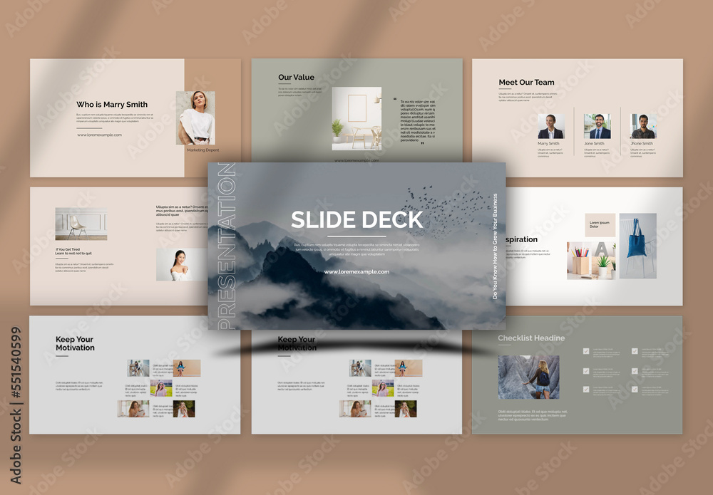 Slide Deck Presentation Template Stock Template Adobe Stock Slide Deck Presentation Template Stock Template Adobe Stock