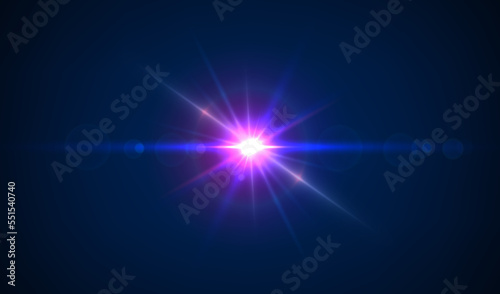 Abstract prism light reflection, effect fire blast, colorful flare background. Vector crystal sparkle burst and refraction. Iridescent glow vector effect. Rays with blur and bright sparkles
