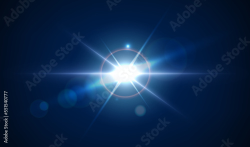 Colorful flare, highlight effect fire blast. Vector bright lens in universe, camera twinkle. Lighting effects of flash. Vector illustration in 3D design. Splash burst, cosmic astral star