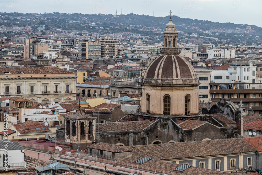 Fototapeta premium Shot of Catania, Sicily, Italy