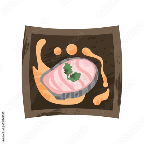 fish with sauce