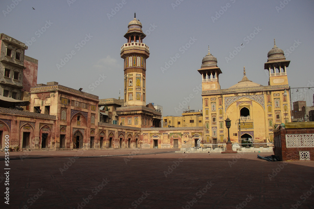 Wazir Khan Mosque located in Walled city of Lahore near Delhi gate. 