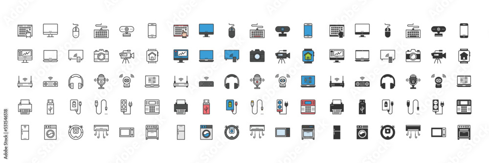 Home Electronics Devices Icon Symbol Design Simple Set For Using In Web Graphics Report Logo Infographics. Best Quality Outline Symbol Vector Collection ,Camera, Head Phone, Multimedia Home Electronics Devices Icon Symbol Design Simple Set For Using In Web Graphics Report Logo Infographics. Best Quality Outline Symbol Vector Collection ,Camera, Head Phone, Multimedia
