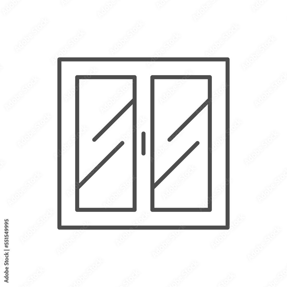 Modern window line outline icon Modern window line outline icon