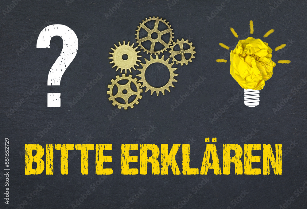 Obraz premium Bitte erklären 